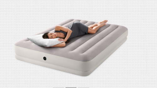 מזרן מתנפח זוגי Prestige Mid עם משאבה נטענת ‎203×152×30‎ ס״מ | INTEX | מק״ט ‎64179‎ | קפיץ קפוץ