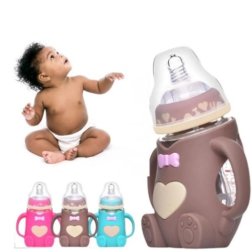 בקבוק תינוק אגרונומי עם ידיות אחיזה ופייה מתחלפת עד גיל 3