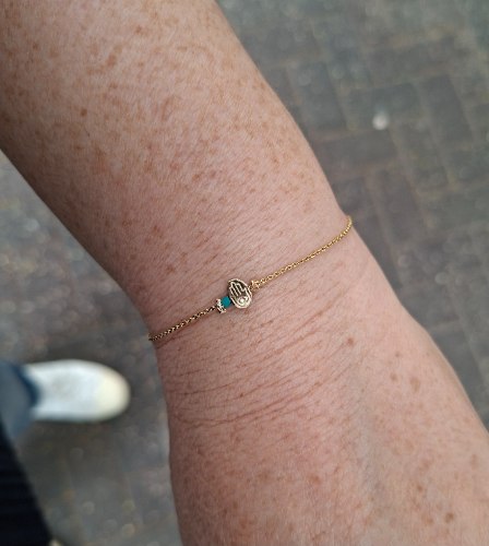 צמיד חמסה זהב