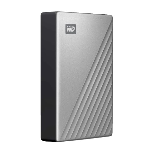 כונן קשיח חיצוני נייד Western Digital Pas Ultra Ctc 2TB USB 3.0 בצבע כסף