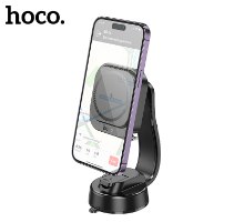 מעמד רכב מגנטי Hoco HW24 עם טעינה אלחוטית וכבל נשלף