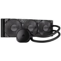 קירור נוזלי למעבד צבע שחור Corsair Nautilus 360 RS – מערכת קירור שחורה הכוללת רדיאטור עם שלושה מאווררים ויחידת משאבה מרכזית