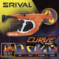נרף תחרות - רובה חיצים יורה בסיבוב - Nerf Rival Curve Shot -- Sideswipe XXI-1200 Blaster