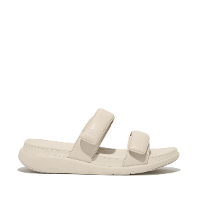 Fit Flop F-Mode Go Adjustable Flatform Two-Bar Slides Paris Beige כפכפי נשים פיט פלופ בג'