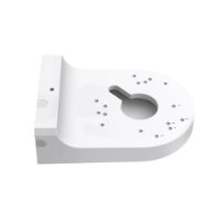קופסת חיבורים מקצועית למצלמות רשת Vigi VJB-240 – מתקן הרכבה לבן עם חורים להברגה ופתח מרכזי