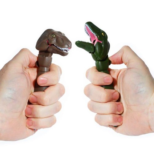 עט דינוזאור נוגס Dinosaur Biting Pen – מיקס צבעים