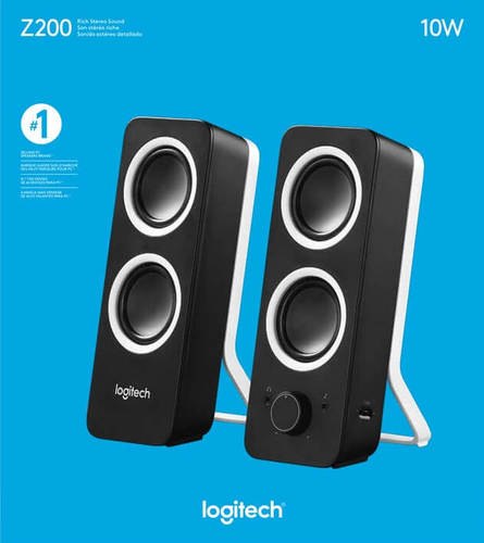 רמקולים איכותיים למחשב LogiTech Z200 בהספק 10W
