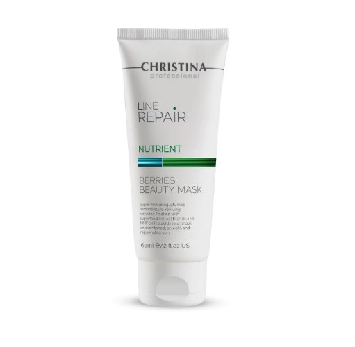 מסיכת תות להזנה ולעיכוב הזדקנות העור 60 מ"ל Christina Nutrient Berries Beauty Mask