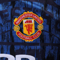 92-93 Manchester United Away Blue Retro Jerseys Shirt