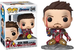 בובת פופ 580 Avengers Endgame: I Am Iron Man Glow-in-The-Dark Deluxe POP FUNKO