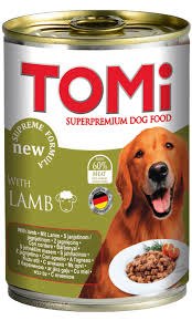 טומי שימורים לכלב בטעם כבש 400 גרם - TOMY SUPER PREMIUM DOG FOOD WITH LAMB 400G