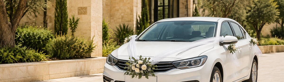 קישוט לרכב לחתונה באשדוד | Galia Flowers - Galia flowers חנות קטנה ומטריפה|משלוח פרחים באשדוד |חנות פרחים באשדוד|
