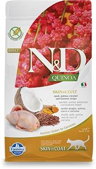 N&D נטורל אנד דלישס אוכל לחתולים בוגרים שליו 1.5 ק"ג לחתולים עם רגישות בעור