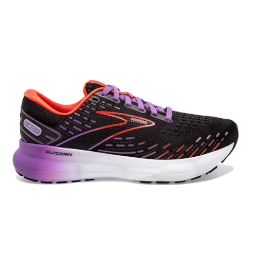 נעלי ריצה נשים Glycerin 20 1B BROOKS צבע שחור סגול משולב | ברוקס נשים