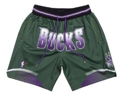 מכנסי NBA קצרים מילווקי באקס JUST DON ירוק
