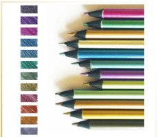 סט 12 עפרונות יצירה זוהרים