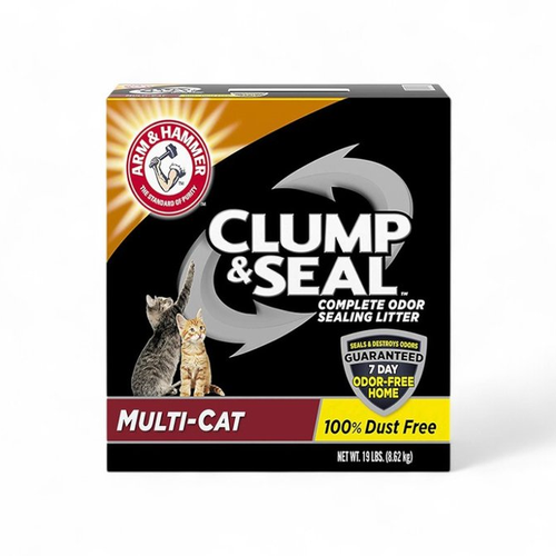 חול חתולים Clump&seal | מולטי קט | 8.6 ק"ג