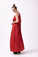 שמלת Zohara - אדום סאטן משי