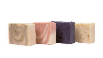 מארז מתנה - רביעיית סבונים טבעיים (True Soap) עבודת יד