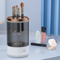 מכשיר אוטומטי לניקוי וייבוש מברשות איפור GlamSpin
