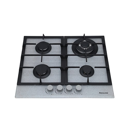 כיריים 4 להבות גז בגימור זכוכית Normande דגם: ND-661 צבע חול ים