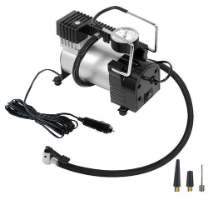 מדחס אוויר 12V מתכת 150 PSI כולל שעון לחץ OMEGA