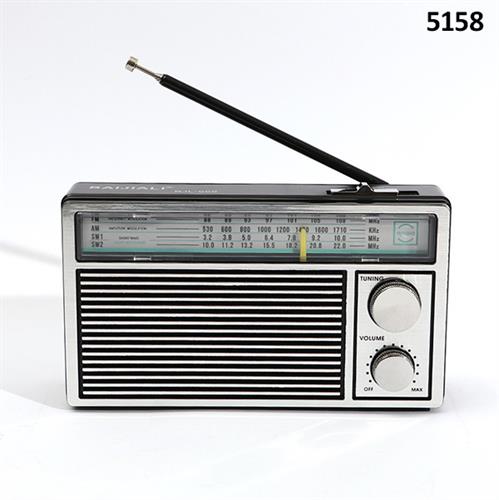 רדיו טרנזיסטור AM/FM BJL-668אנלוגי גדול 16/10 ס"מ עם סוללה נטענת בעזרת כבל (כלול) 5158 ללא החזרה!!!