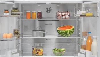 מקרר בוש 4 דלתות מקפיא תחתון 605 ליטר Bosch KFN96APEAL נירוסטה