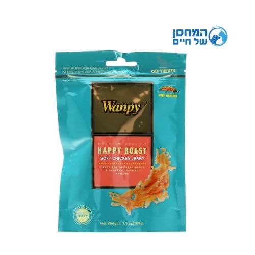 וונפי חטיף לחתול רצועות עוף רכות 100 גרם