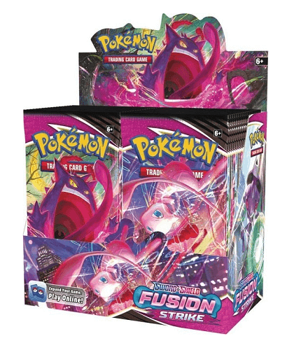 Pokemon TCG: SWSH08 Fusion Strike Booster Box קלפי פוקימון מקוריים בוסטר בוקס פיוג'ן סטרייק