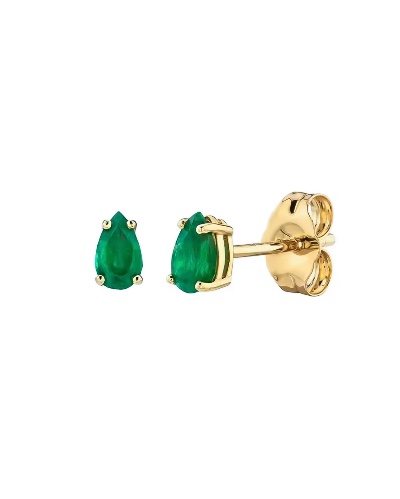 Monica Earrings Gold Green