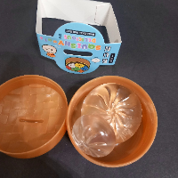 סקווישי  נידו 2 דונאטס דאמפלינג דביק שקוף בקופסה - Squishy Nido 2 Donuts Dumpling AB2064A
