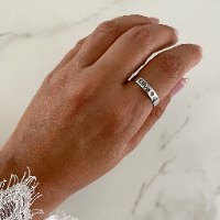 טבעת ג'ואן עם חריטה - זהב 14K