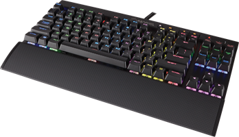 מקלדת גיימינג מכאנית Corsair K65 RGB RAPIDFIRE Cherry MX עברית/אנגלית