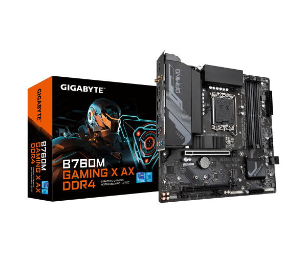 לוח Gigabyte B760M G X AX DDR4 1.1 ATX WIFI6E BT LGA1700