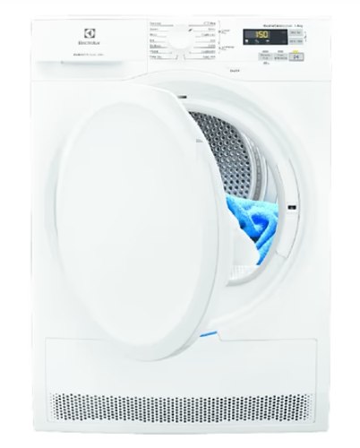 מייבש כביסה ‏8 ‏ק”ג Electrolux EW7H3862RM אלקטרולוקס  משאבת חום דירוג אנרגטי A