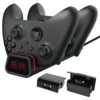 סוללות ומטען ל-2 בקרים DOBE XONE/XBOX SERIES X/S Charger Dock