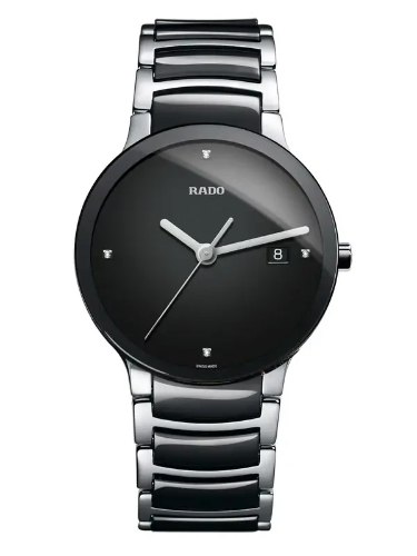 עותק של שעון Rado Black Dial לגברים קרמי - R60183071