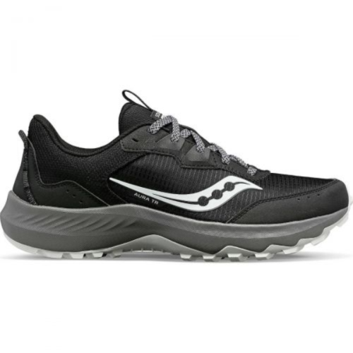 SAUCONY AURA TR WIDE נעלי ריצה גברים צבע שחור אפור