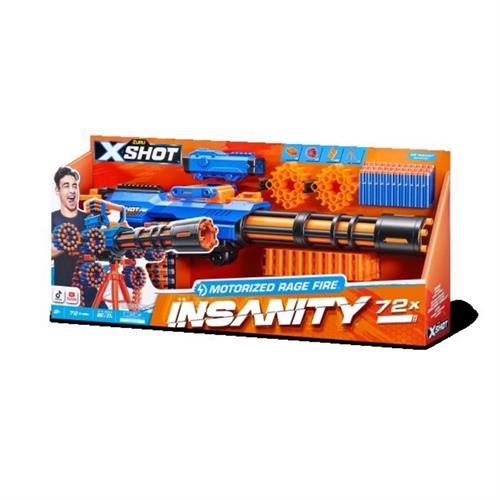 אקס שוט אי שפיות - רובה ממונע עם חצובה - X-Shot Insanity Motorized Blaster With Tripod 6484X