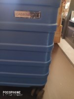 תצוגה! נא לראות את התמונה השניה (8) טרולי קשיח עליה למטוס CABIN MAX ANODE 30L AEGEAN BLUE 45x36x20