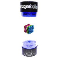 מגנובול - 125 כדורים מגנטים צבעוני - Magnoballs