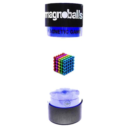 מגנובול - 125 כדורים מגנטים צבעוני - Magnoballs