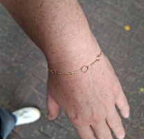 צמיד עיגולים זהב
