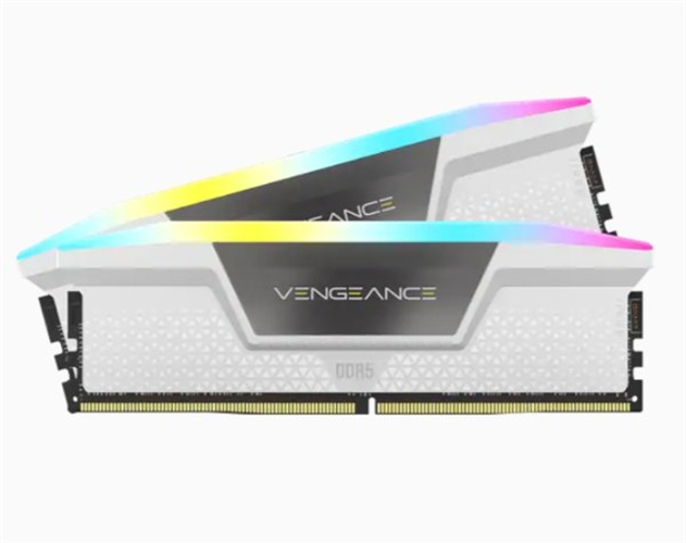 זכרון לנייח CORSAIR Vengeance RGB 32GB 2x16GB DDR5 5600 C40 White