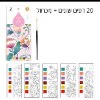 פיות - ערכת צבעי מים עם 20 דפי צביעה