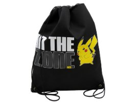 תיק שרוך פוקימון 2 תאים פיקאצו  Pokemon Bag  "IN THE ZONE" Pikachu