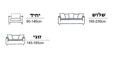 כיסוי סלון ROMA 1+2+3 - קרם