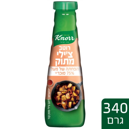 רוטב צ׳ילי מתוק כ-70% פחות סוכר