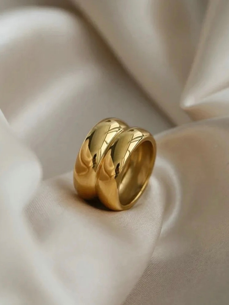 טבעת חישוקים ציפוי זהב